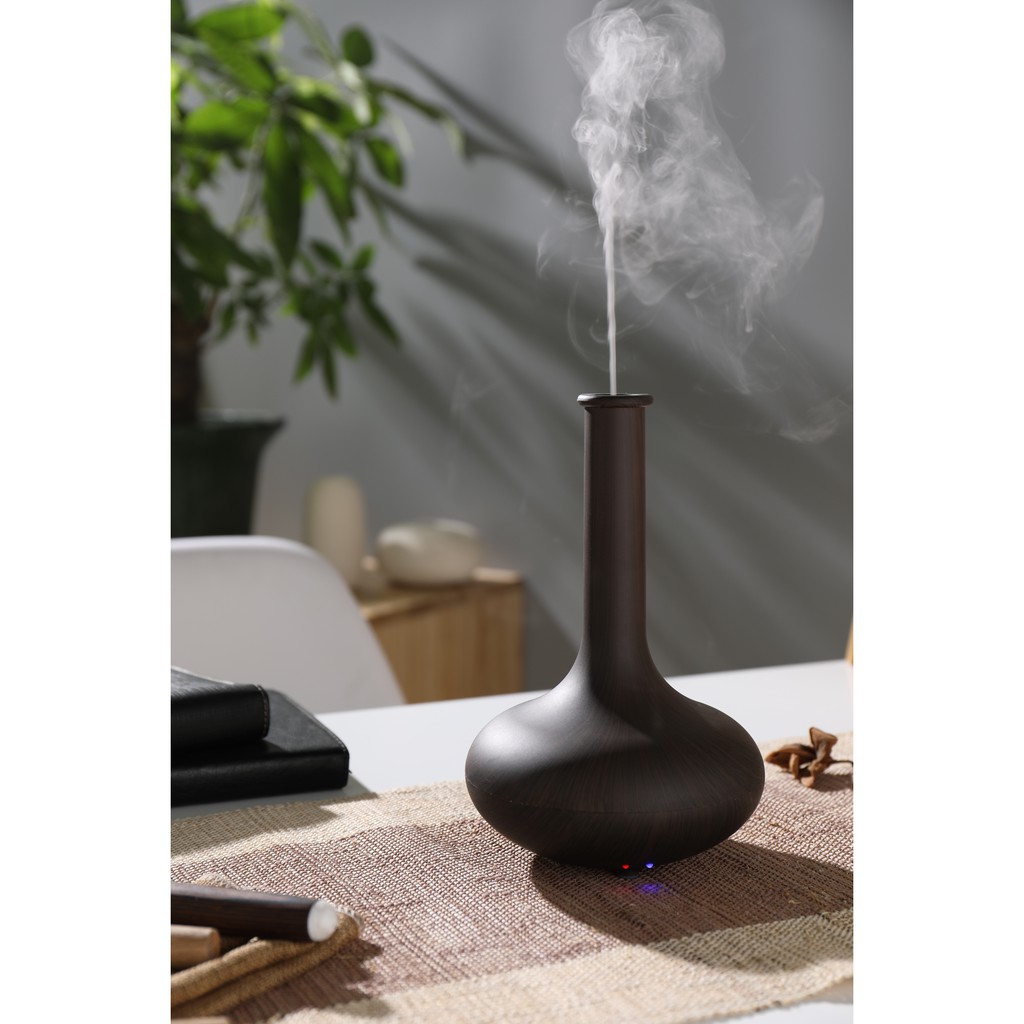 Wooden Vase Diffuser Aroma Theraphy Dark Wood And Light Wood | Diffuser | Pengharum Ruangan