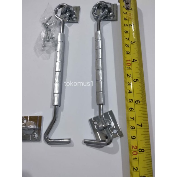 HAK ANGIN SEGI KOTAK / CANTOLAN JENDELA STAINLESS 8 INCHI  PER 2 PCS GIORDINI