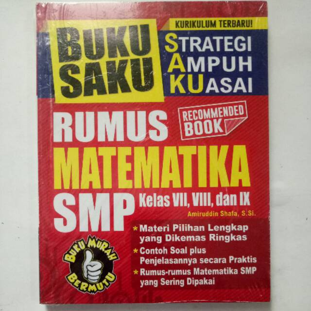 Buku Saku Rumus Matematika Smp Shopee Indonesia