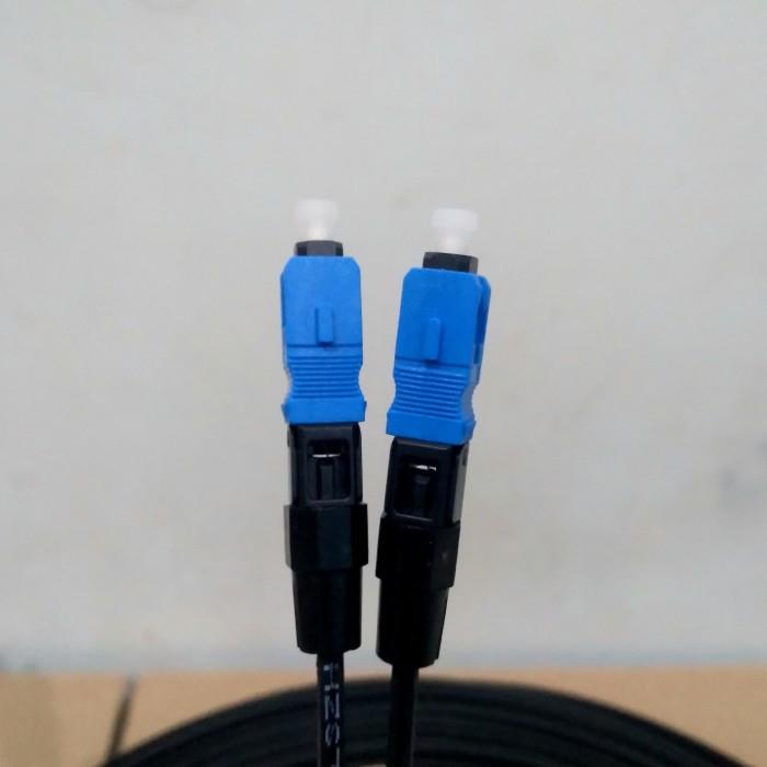 Paket kabel fiber optik 100M dan sepasang converter hs airpo cm200