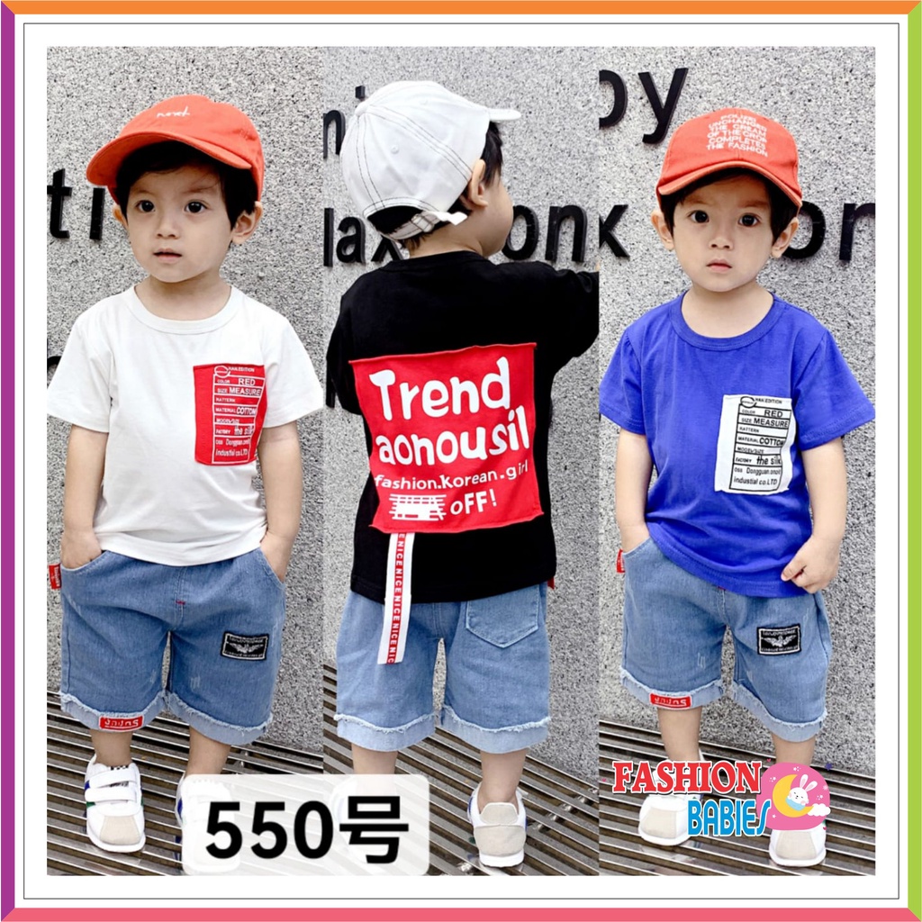 ❤ FashionBabies ❤ SETELAN CELANA PENDEK SOFT JEANS IMPORT / SETELAN JOGGER SIZE 0 / BABY BOYS PANTS TEE ALLSIZE