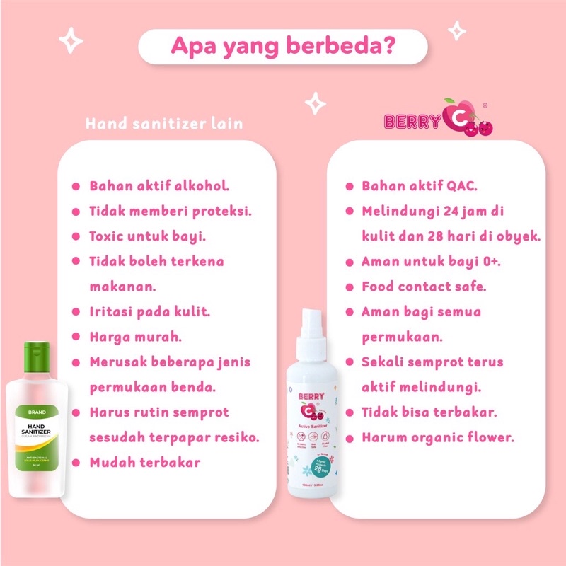 BERRYC Sanitizer Spray 500ml LIMITED