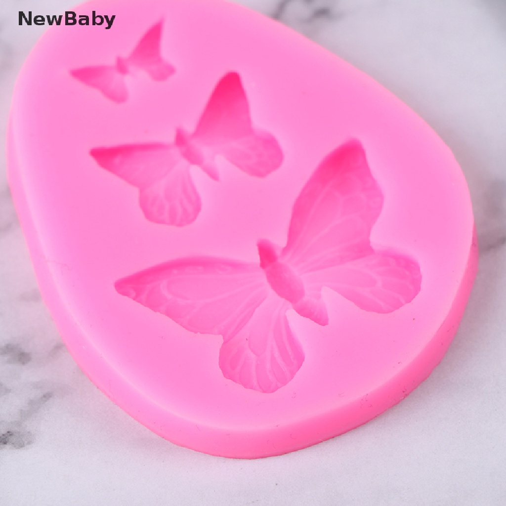 Cetakan Fondant Bentuk Bayi Butterfly 3D Bahan Silikon Untuk Dekorasi Kue