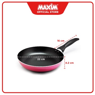 Maxim Ultra Pink 2pcs Set Wajan Penggorengan Teflon Anti Maxim Ultra Pink 2pcs Set Wajan Penggorengan Teflon Anti