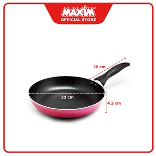  Maxim  Ultra Pink  2pcs Set Wajan Penggorengan Teflon  Anti 