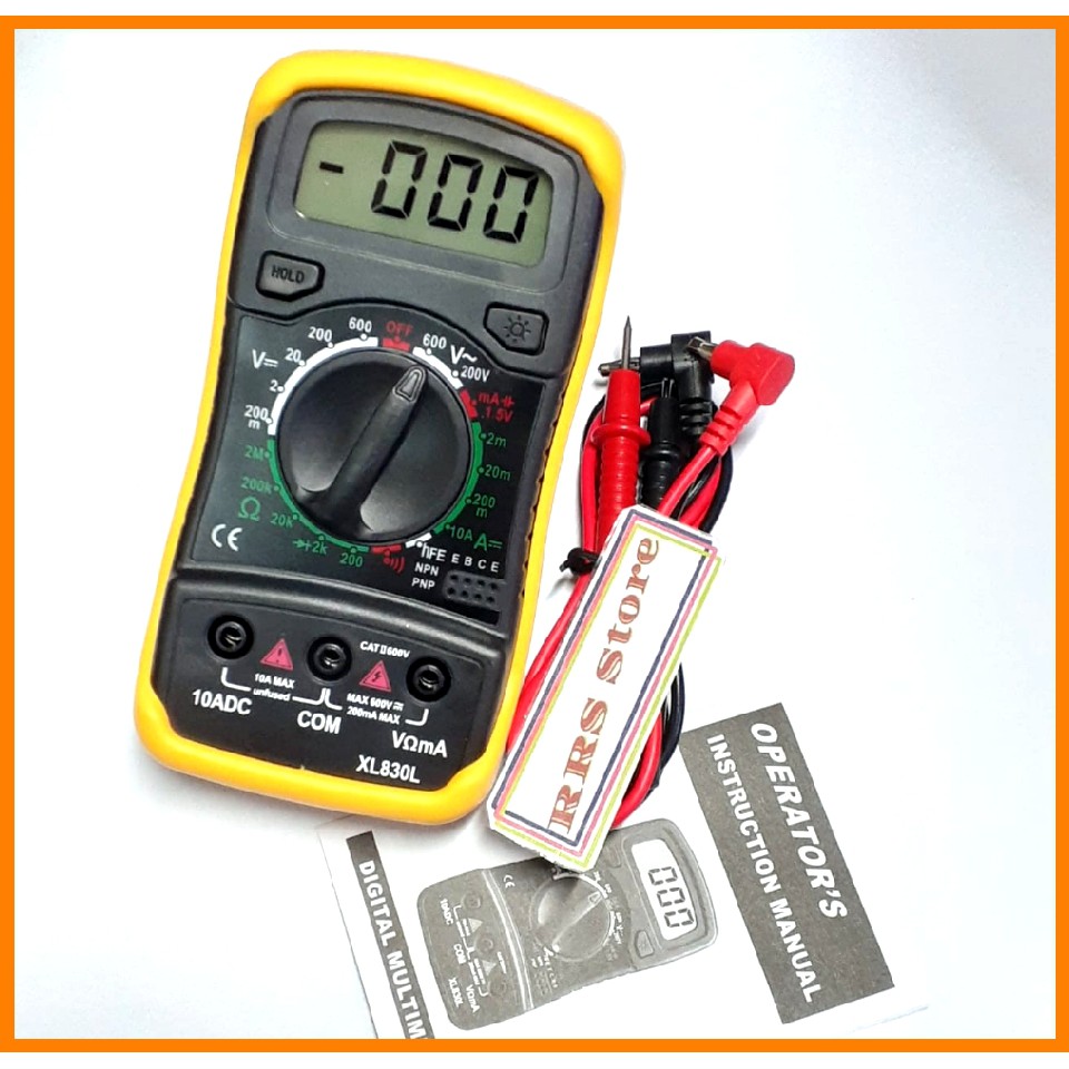 Mini Digital Multimeter AC/DC Voltage Tester Digital XL830L Multimeter Digital Elektrik MURAH SUDAH TERMASUK BATRAI