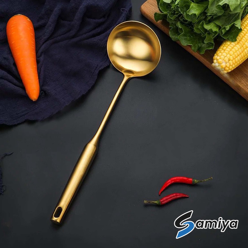 big ladle spatula soup spoon cooking / sendok masak kuah sayur sop besar stainless steel kitchen tool