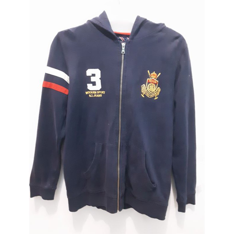 Zip Hoodie Second Brand Noton Sweater Jaket Pria Distro