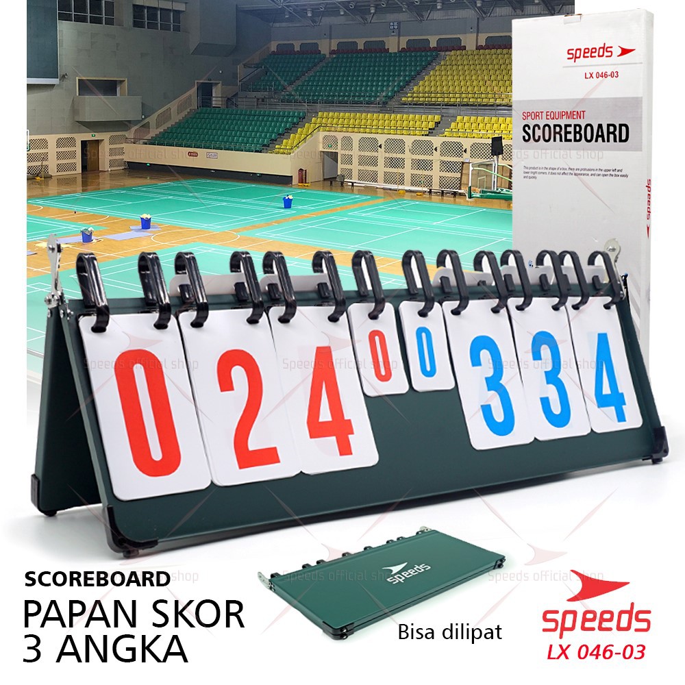 SPEEDS Score Board / Papan Skor 8 digit untuk Futsal Sepak Bola berkualitas 046-3