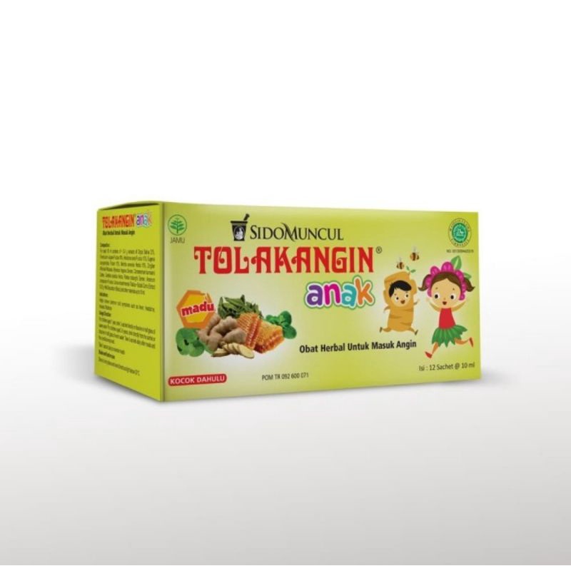 Sido Muncul Tolak Angin Cair Anak Obat Herbal Box Isi 12 Sachet x 15ml