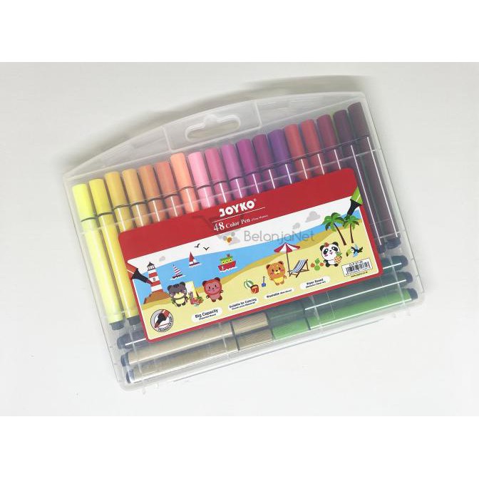 

(PERALATAN MENGGAMBAR) SPIDOL PEN WARNA DAPAT DICUCI SEGITIGA TRIANGULAR JOYKO CLP-57-48 TERLARIS