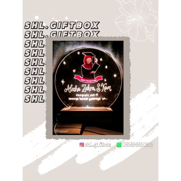 

ACRYLIC LED LAMP | GIFT ACRYLIC | GIFT BOX | KADO AKRYLIC | KADO ULTAH | KADO WISUDA