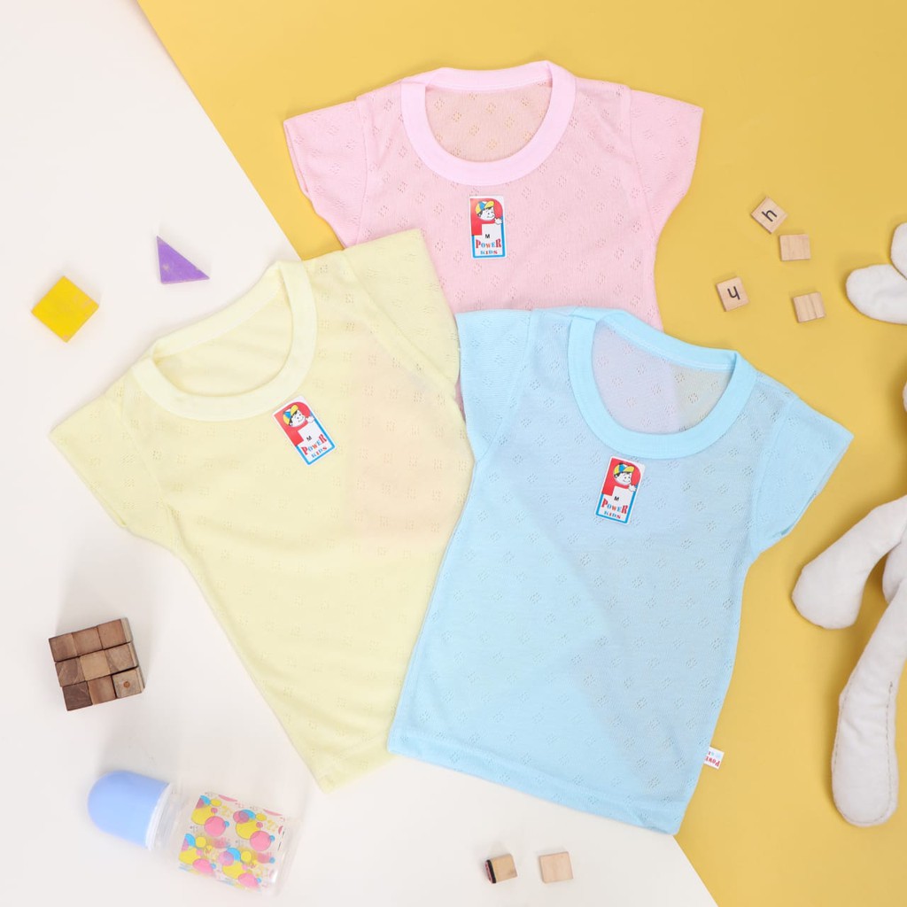 Kaos oblong dan singlet Bayi dan Anak Merk Power Kids kualitas SNI