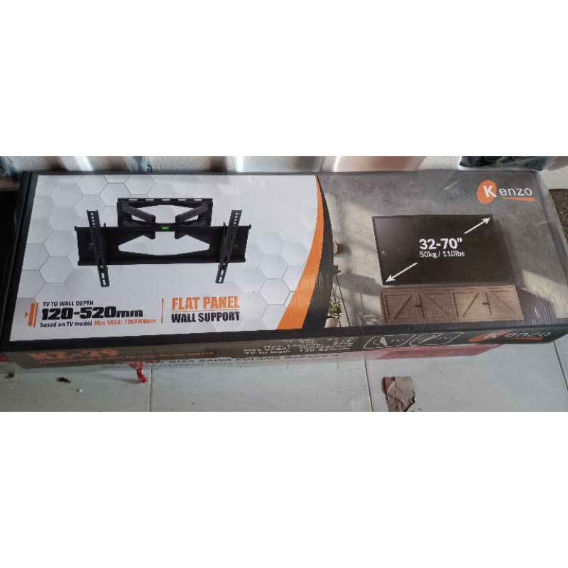 BREKET SWING  KENZO KZ-29 untuk tv ukuran 32inch-70inch
