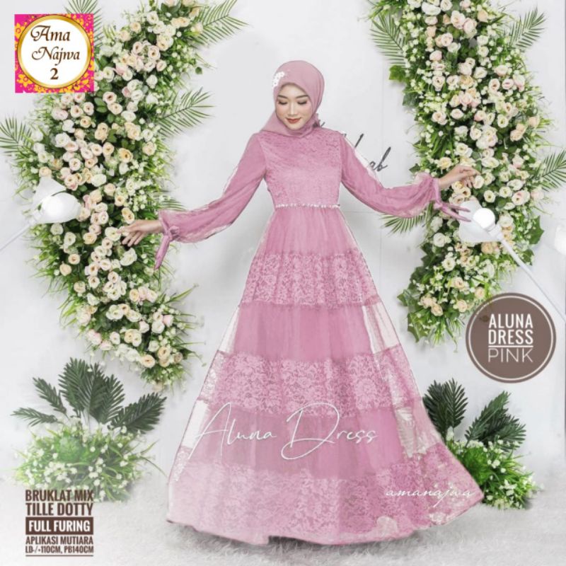 ALUNA DRESS PESTA BRUKAT AMA NAJWA 13 3
