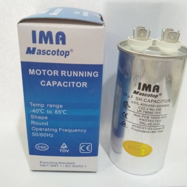 Capasitor ac single 35uf IMA