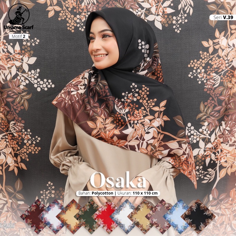 Hijab Segiempat Umama Motif Basic Voal / Jilbab umama segi empat pollycotton grosir-Motif 2 Mix Warna
