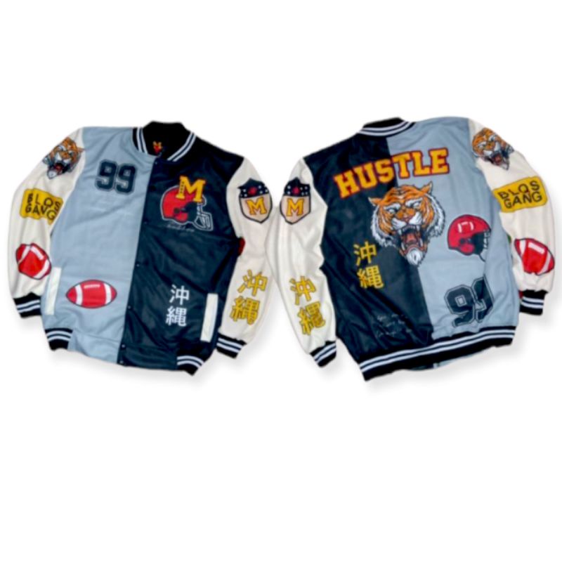 jaket pria Parsity/ Varsity keren/ varsity bisbol/ jaket bisbol/ Jaket Varsity Pria wanita-HUSTEL M99