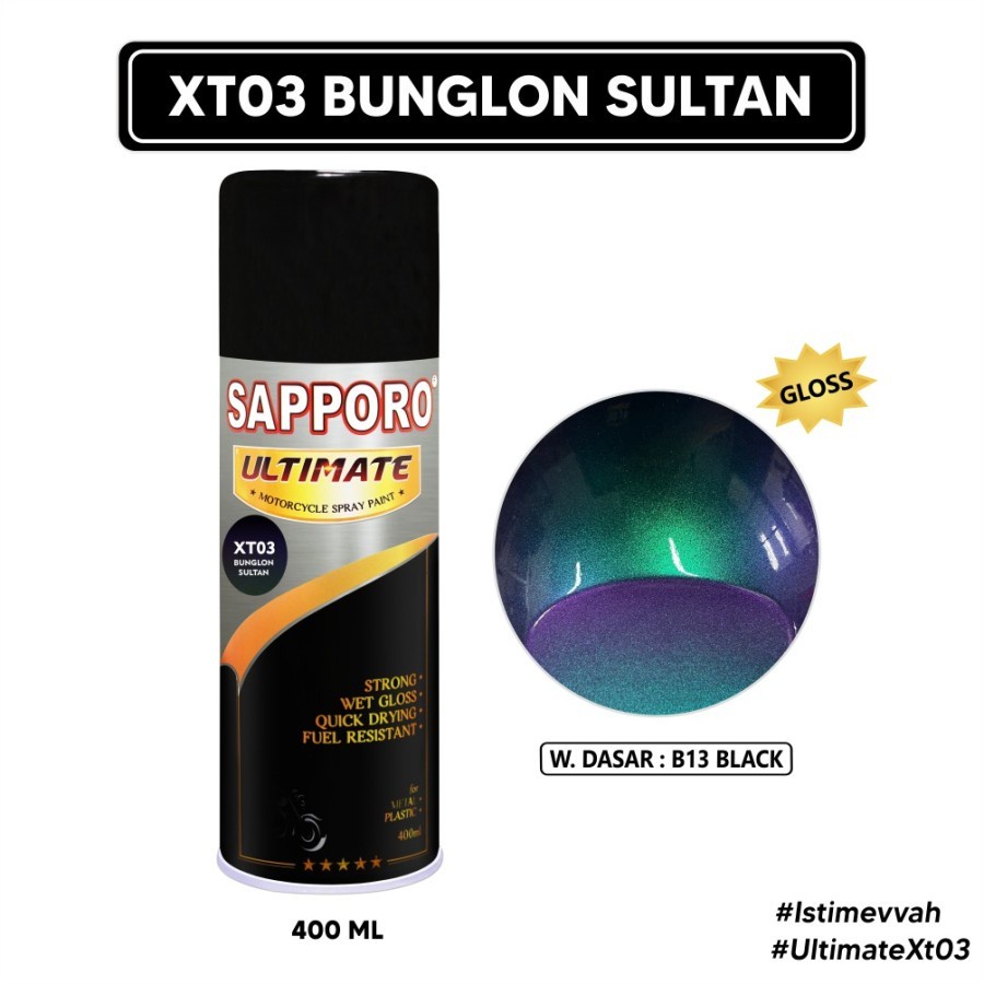 SAPPORO ULTIMATE ***** XT03 BUNGLON SULTAN Cat Semprot Pilox Pylox