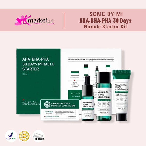 [BPOM[ SOMEBYMI AHA BHA PHA 30 Days Miracle Starter Kit (4Items)