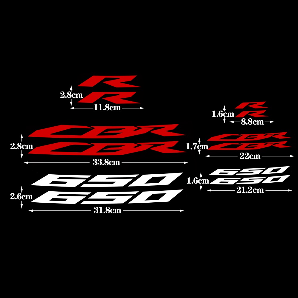 2 Set Sticker Decal Dekorasi Velg Motor HONDA CBR650R CBR 650R Motif Garis