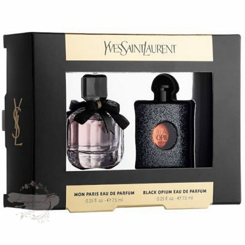 PARFUM WANITA SET YSL BLACK OPIUM & YSL MON PARIS