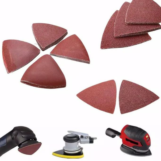 AMPLAS SANDPAPER SANDER SEGITIGA OSKILASI UNIVERSAL 1 PCS UKURAN 8 CM