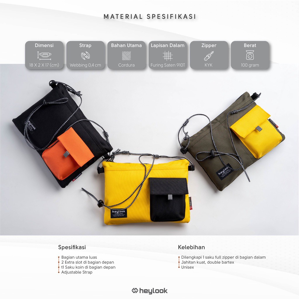 Tas Slempang Pria SANO SCAYE PRO Waistbag Sling Bag Waistbag Cross Bag Cowok Oval WATERPROOF MURAH