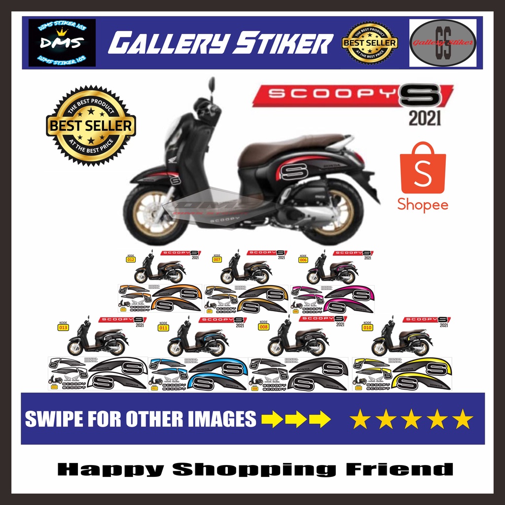 STIKER STRIPING SCOOPY 2021 / VARIASI / DECAL / ORI / STICKER SCOOPY S 2021 / 2022