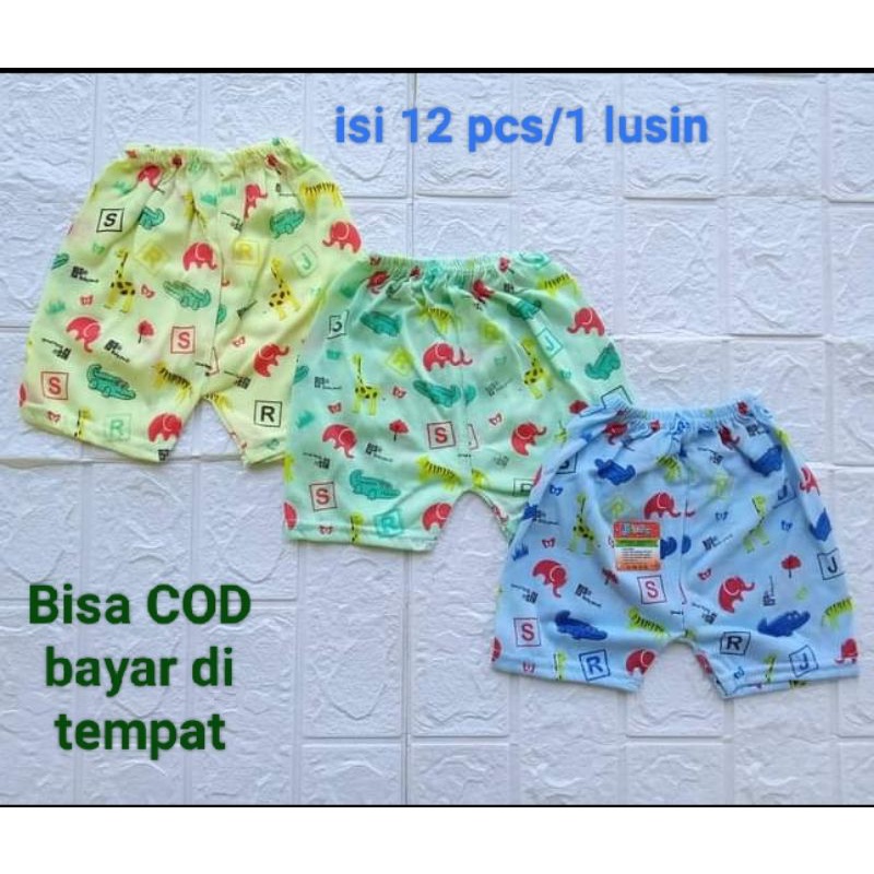 celana bayi lusinan/celana pendek untuk bayi usia 0-6 bulan