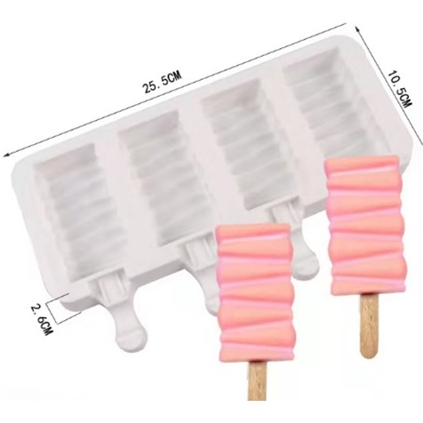 Cetakan Silicone Cake Es Puding Coklat Tahan Panas Silikon Stecco Ice Pop Ice Cream