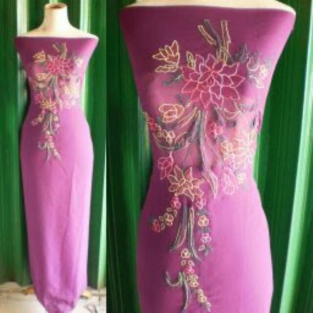 Bahan Baju Sulam Bayang