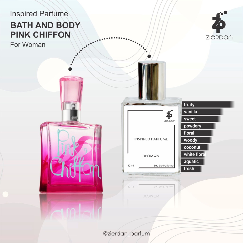 Zierdan Inspired Parfum Bath And Body Works Pink Chiffon Parfume Farfum Minyak Wangi Tahan Lama Wanita Cewek