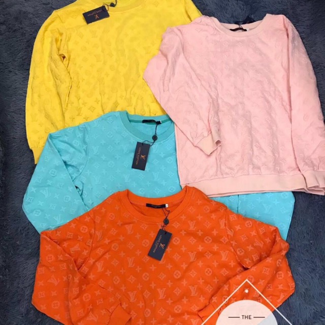 orange lv sweater