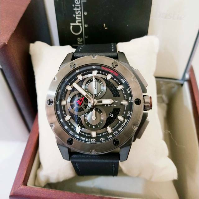 Jam Alexandre Christie AC 6549 PRIA black grey ORIGINAL