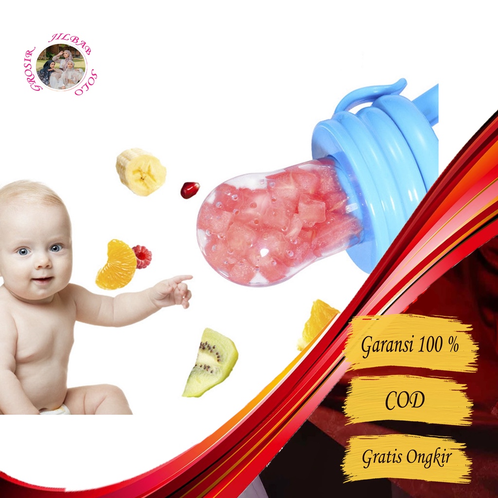 Empeng Dot Buah Untuk Bayi - AC 113 - 0 6 9 Bulan  mpeng kompeng dot buah Baby silikon food cup feeder alat tempat peralatan mpasi untuk buah kaldu keju Pigeon avent dodot makan endot bayi botol susu lucu huki karakter newborn