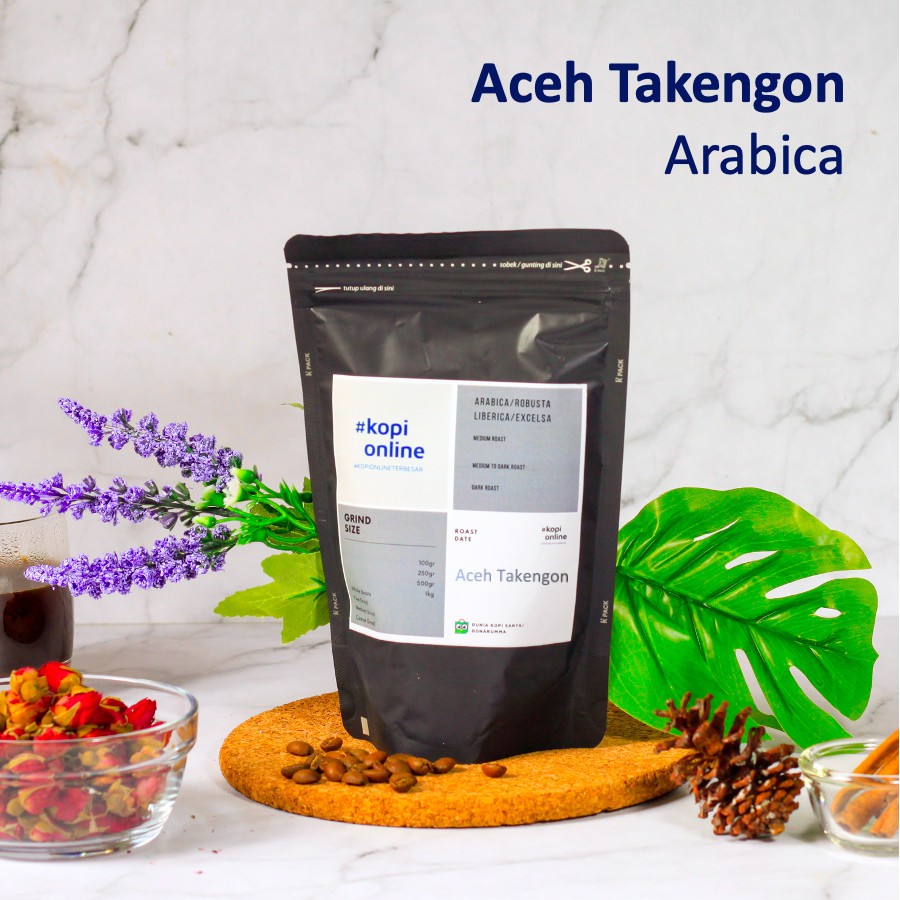 

Kopi Arabika Aceh Gayo Takengon 250gr/kopi/biji kopi/coffee