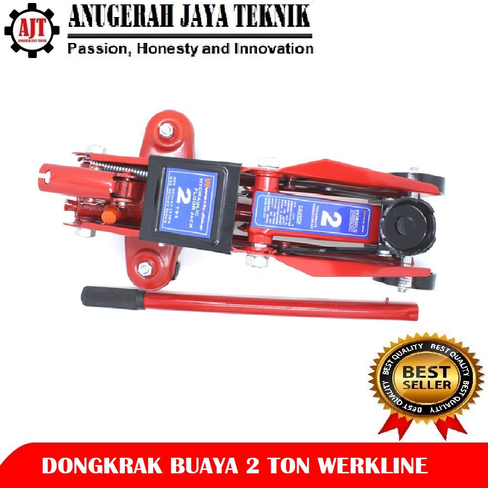 WERKLINE Dongkrak Buaya 2 Ton Hidrolik - Hydraulic Floor Jack Werkline