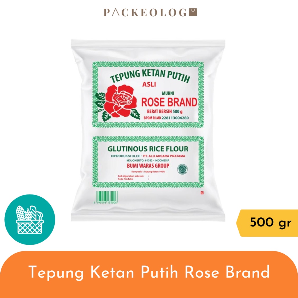 

Tepung Ketan Putih Rose Brand 500gr