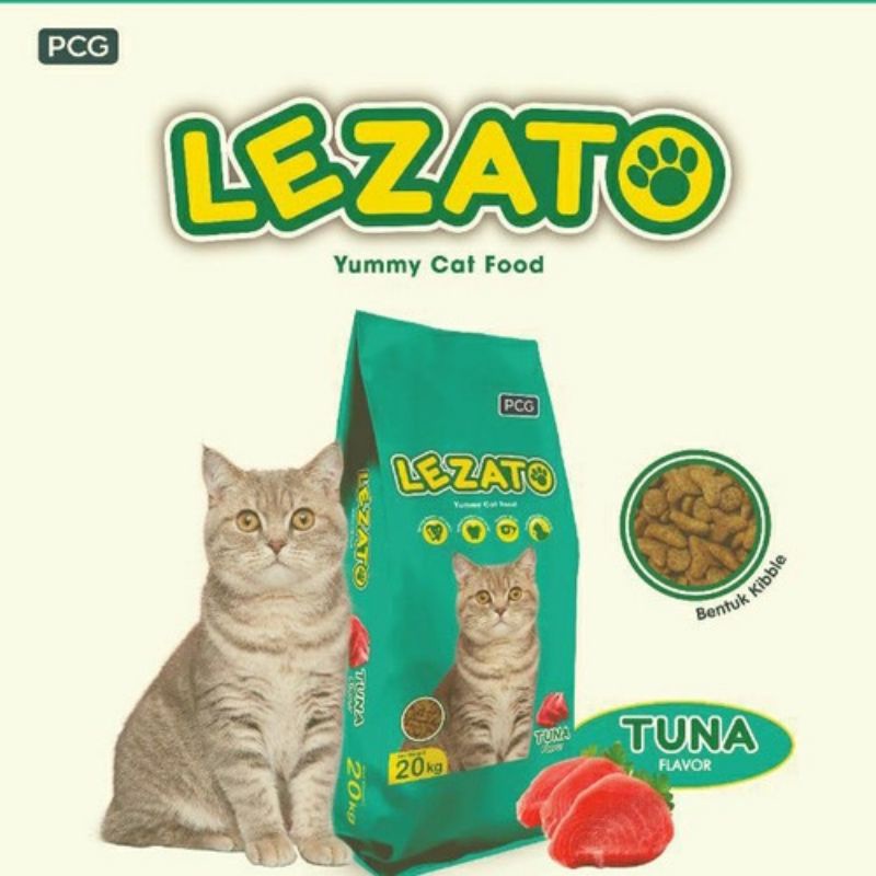 Lezato Cat Food Repack 1 Kg Makanan Kucing Murah 1Kg