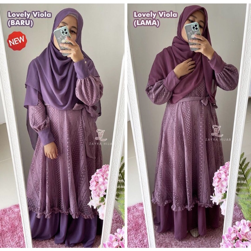 LOVELY DRESS VIOLA BARU (NEW VIOLA) ORIGINAL BY ZAYRAHIJAB