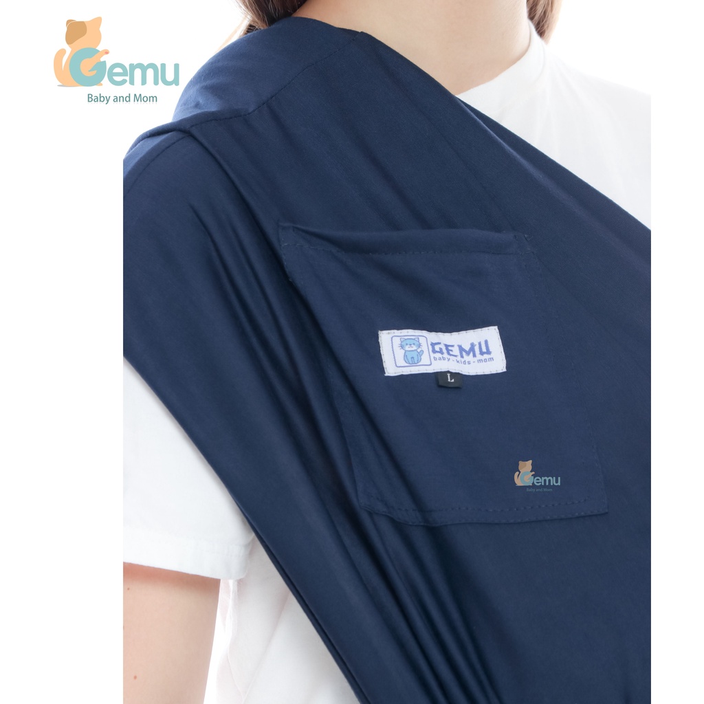 Geos Gendongan Bayi Samping Kaos Instan Polos Premium GEMU