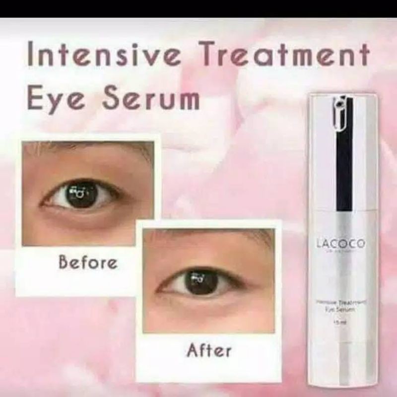Lacoco intensive treatment eye serum-Eye serum mata kendor-Mata panda serum-Mencerahkan Kelopak Mata
