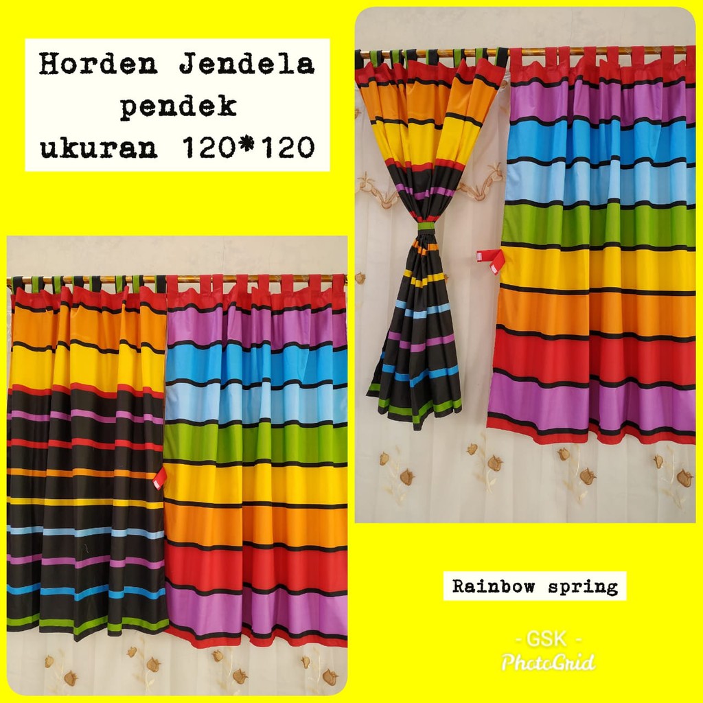 Gorden Jendela Flaminggo Uk 120 X 120 Gorden Jendela Rainbow Gorden Jendela Flaminggo Uk 120 X 120 Gorden Jendela Rainbow