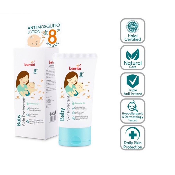 Bambi Baby Skin Protectant 50ml | Anti Mosquito Lotion 0m+