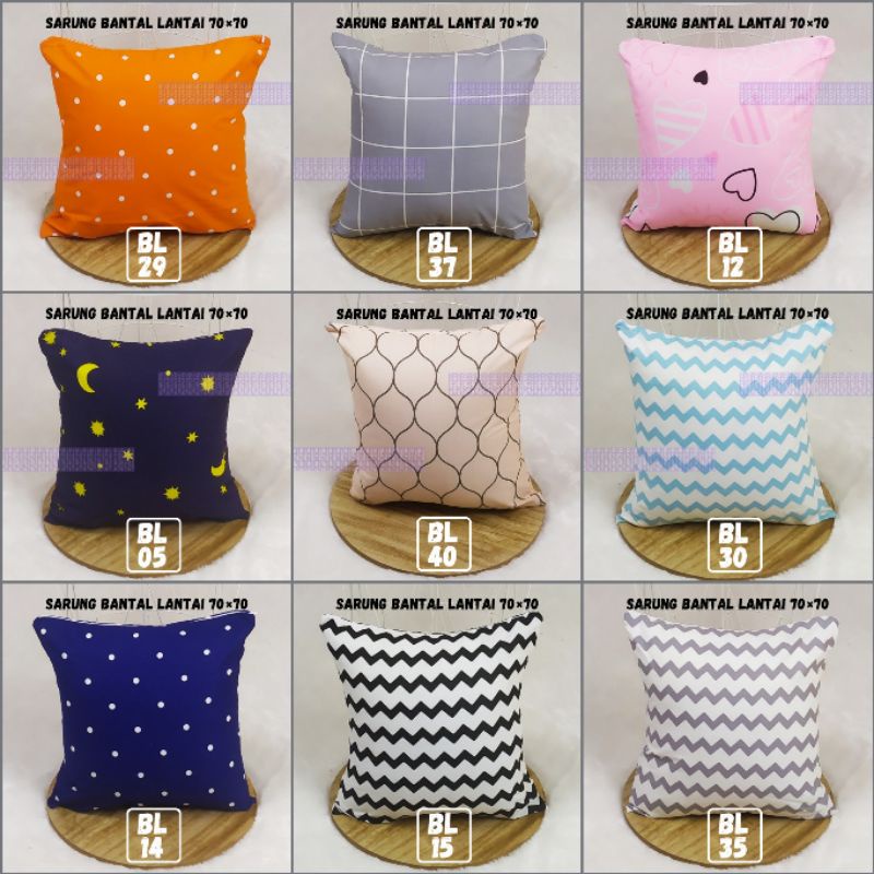 Sarung Bantal Lantai 70×70 - Sarung Bantal Sofa 70×70