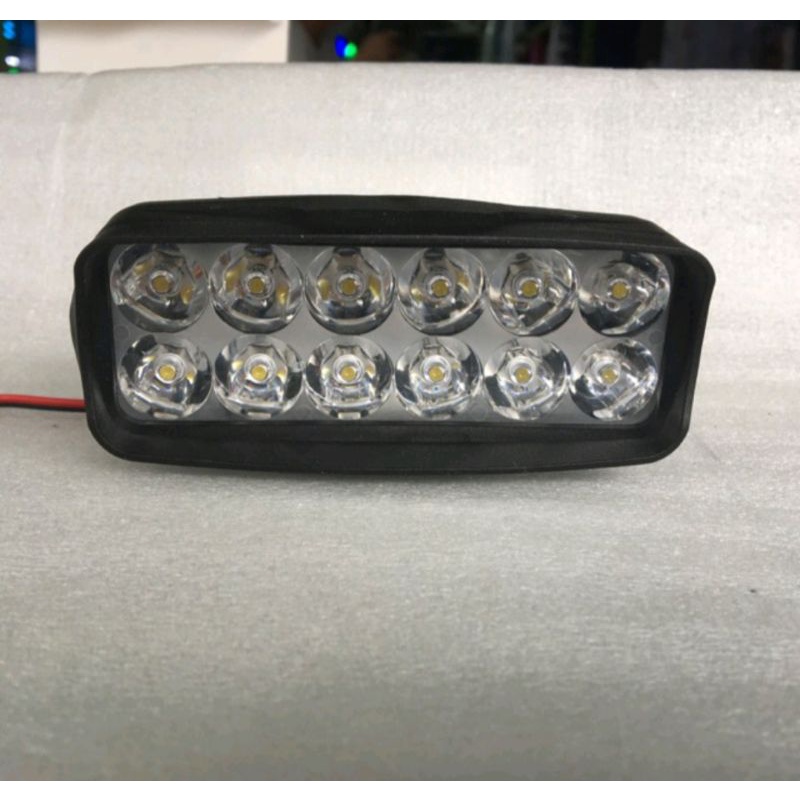 Lampu led bar tembak sorot 12led 12watt mobil motor 12V