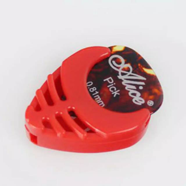 (NCS) MURAH Pick Gitar Holder Plektrum Guitar Pick Box Color Premium Universal Heart shaped Paste