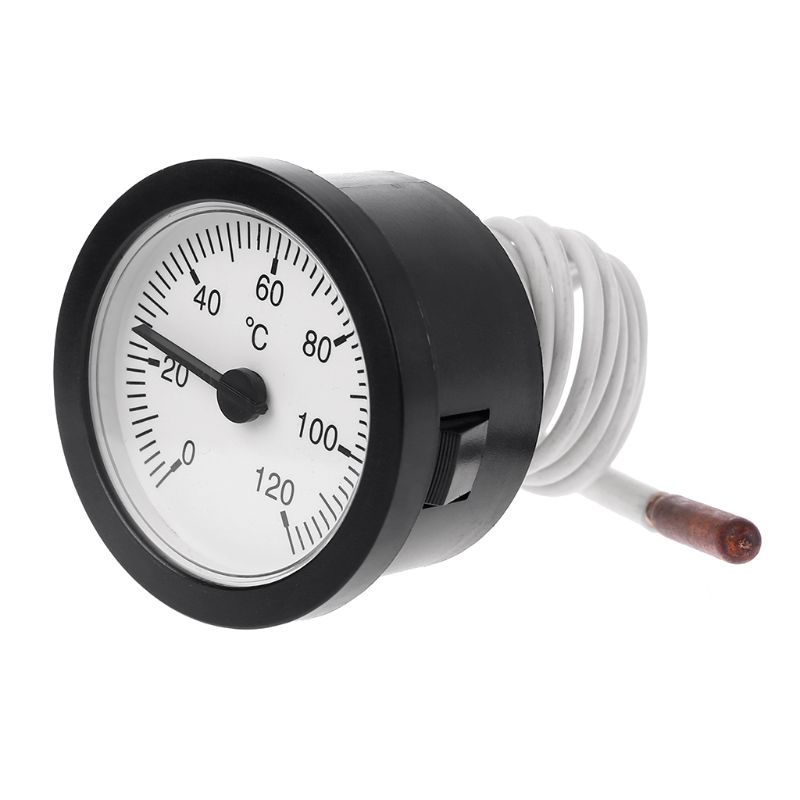 Mary Termometer Dial Capillary Profesional 0-120℃ Sensor Air Dan Minyak Dengan Ukuran 1m