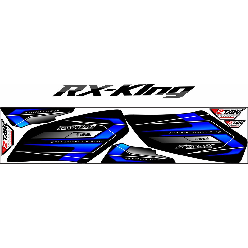 Jual decalSTIKER STRIPING VARIASI RX KING MOTIF STIKER DESAIN RX KING